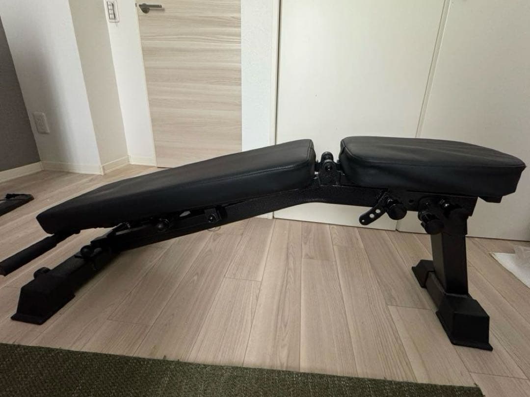 【引き取り限定】可変式ダンベル 40.5kg×2個、ベンチ付き