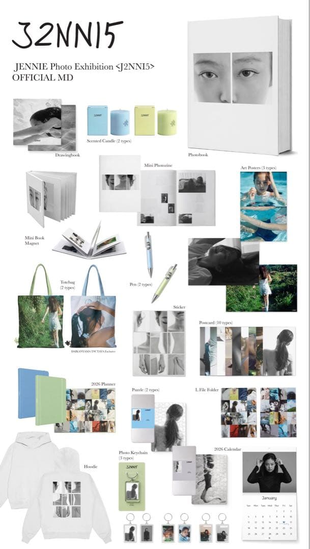 ★完売商品★JENNIE写真展 J2NNI5 Scented Candle緑