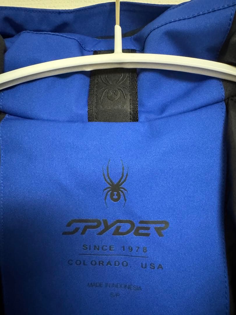 未使用 SPYDER スキーウェア メンズS LEADER JACKET 青
