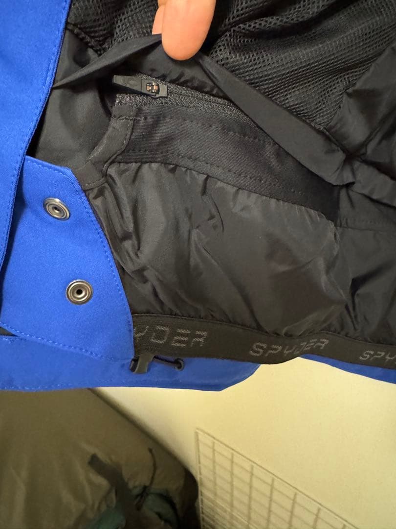 未使用 SPYDER スキーウェア メンズS LEADER JACKET 青