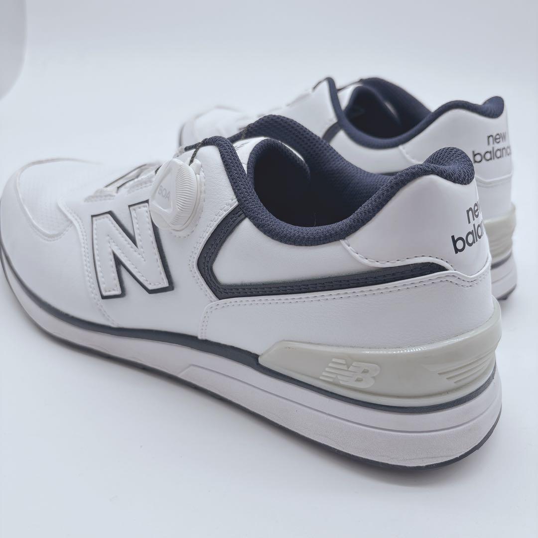 極美品✨ New Balance 574 ゴルフシューズ ホワイト/ネイビー