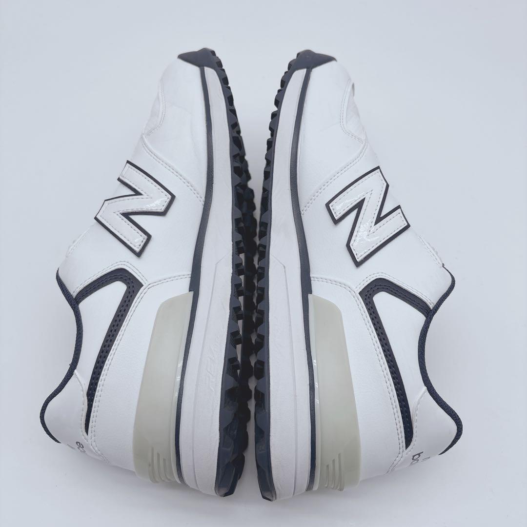 極美品✨ New Balance 574 ゴルフシューズ ホワイト/ネイビー