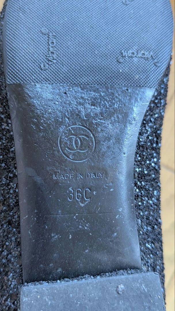 シャネル　カメリア　靴　36 23.5バレエシューズ　エルメス　マノロブラニク
