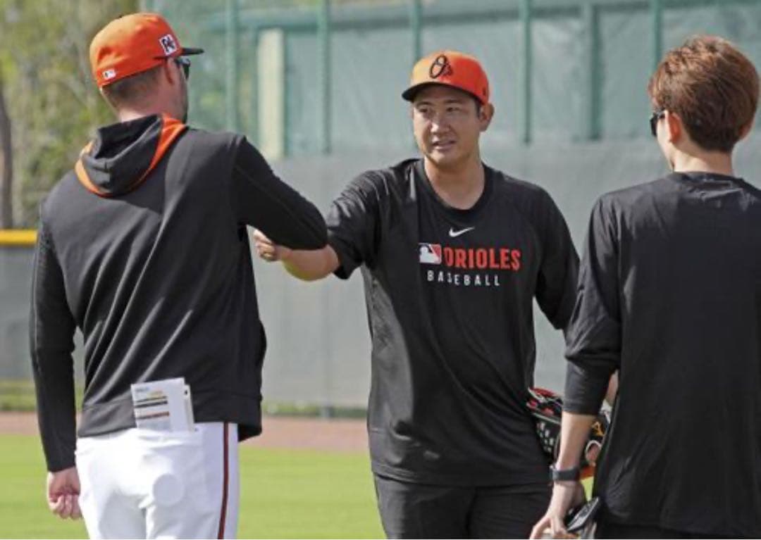 菅野選手着用 ボルティモアオリオールズ 選手支給練習用シャツ サイズL 新品