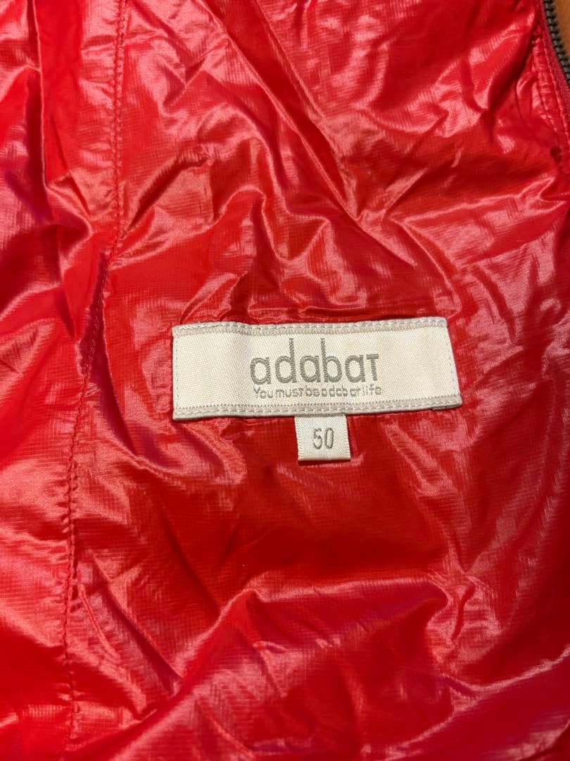 値下げしました adabat メンズXL　ダウンジャケット　ベスト ポーチ付き