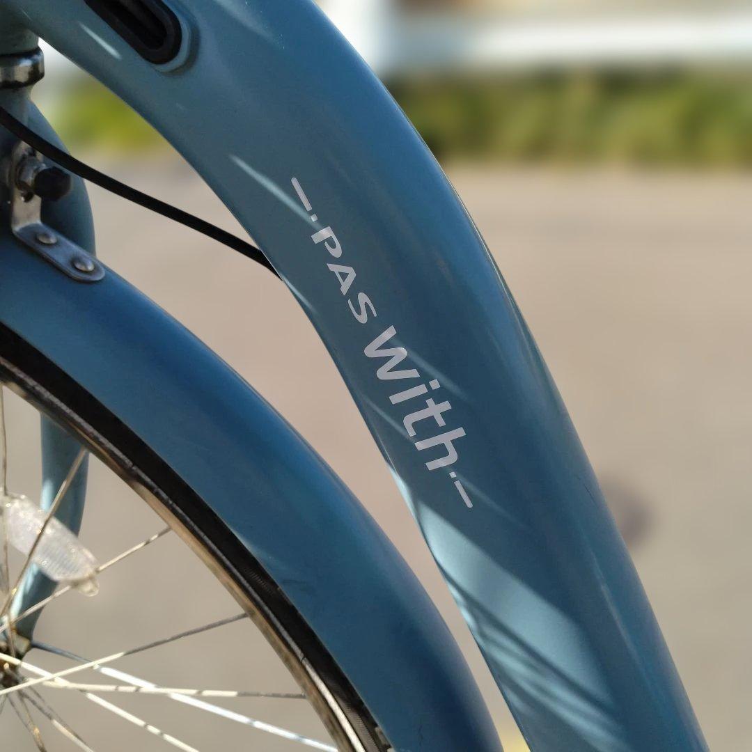 [845]送料無料 ヤマハ PAS With 電動自転車 大容量バッテリー付き！