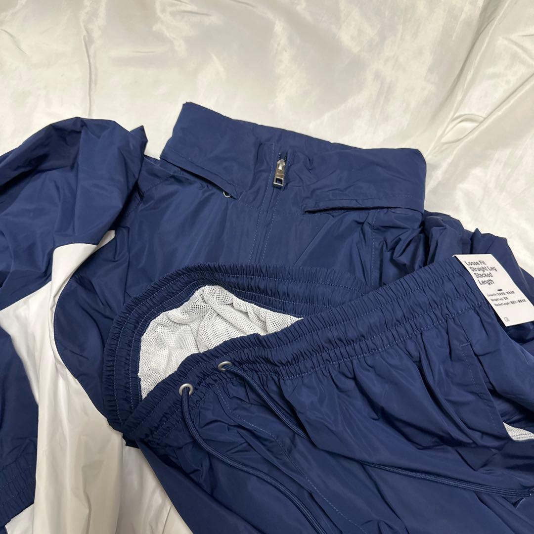 新品　完売　ネイビー　Lサイズ　NIKE ビッグスウッシュ セットアップ