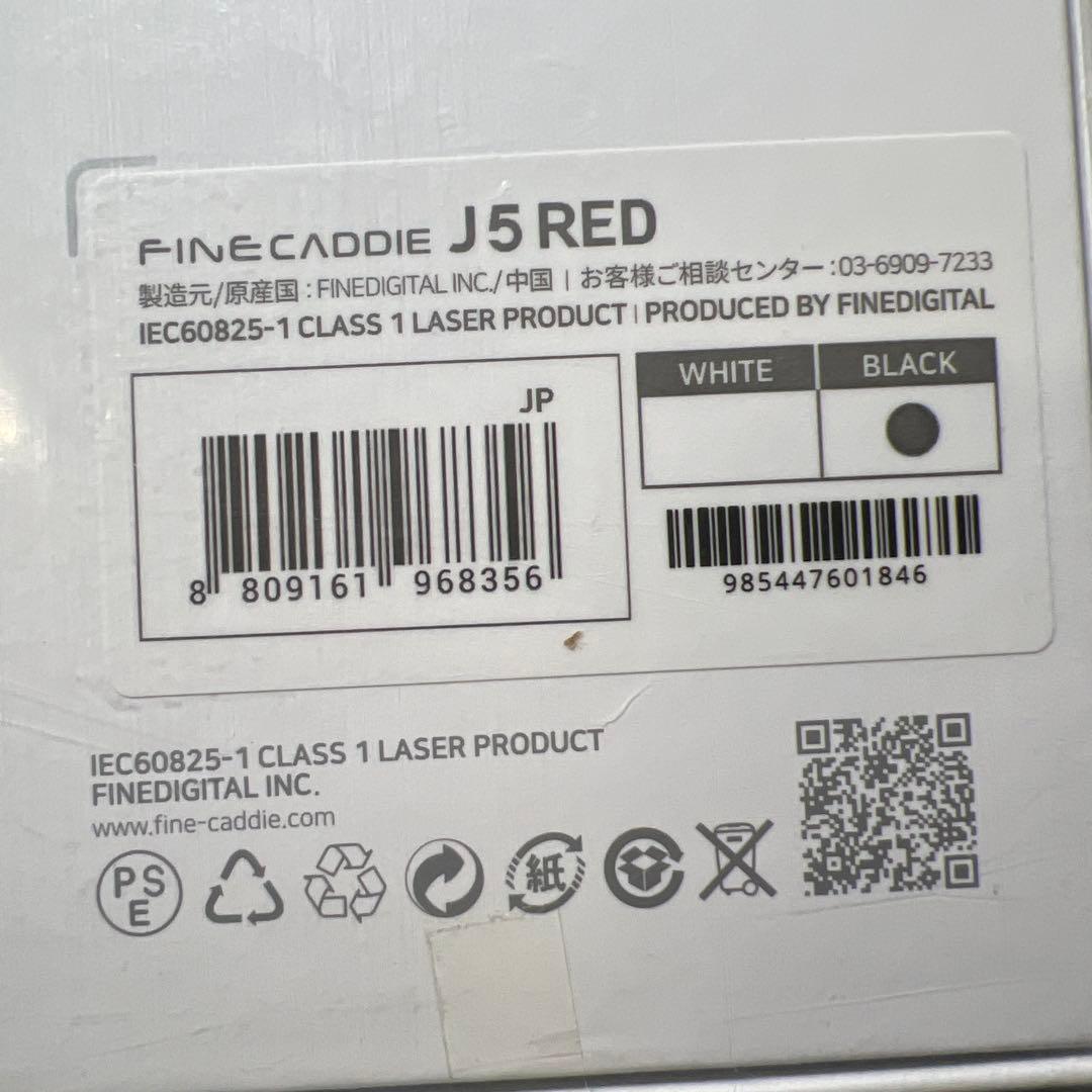 FineCaddie ゴルフ 距離計　距離計測器 J5RED
