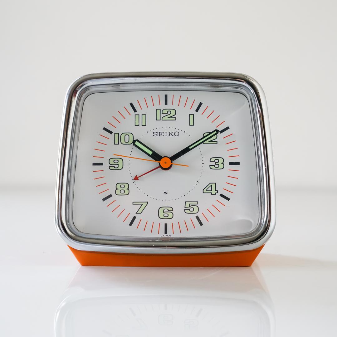 70-80's SEIKO ヴィンテージ 置き時計 スペースエイジ　レトロポップ