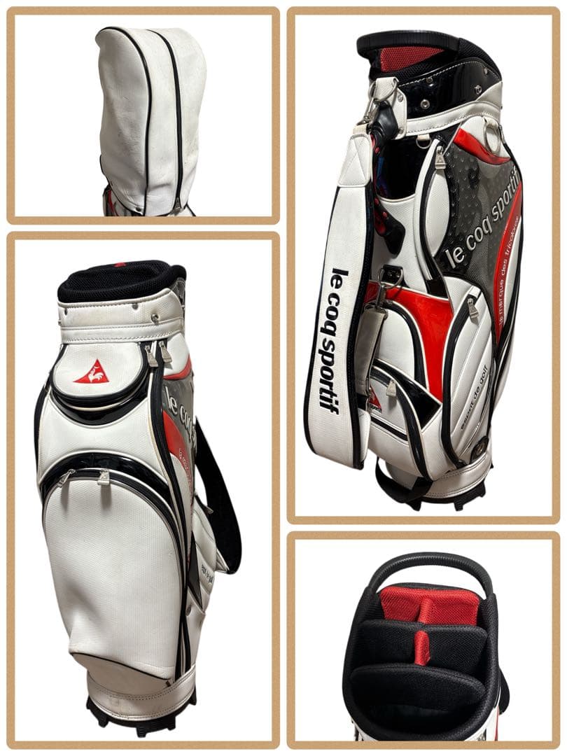 レフティセット！SRIXONZ785ウッドセット等11本ルコックキャディバッグ付