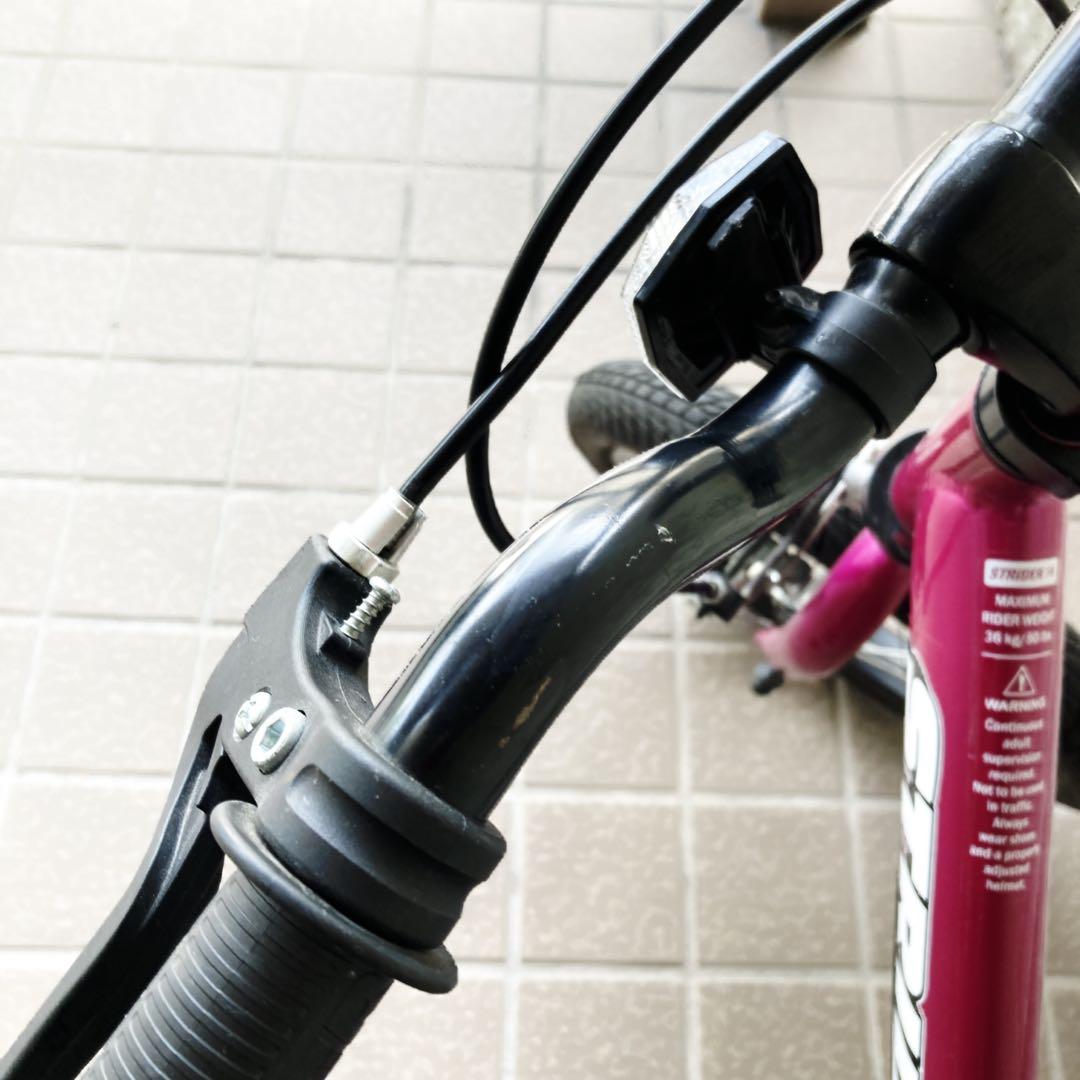 STRIDER 14x　ストライダー　フューシャピンク　スタンド付き　変身バイク