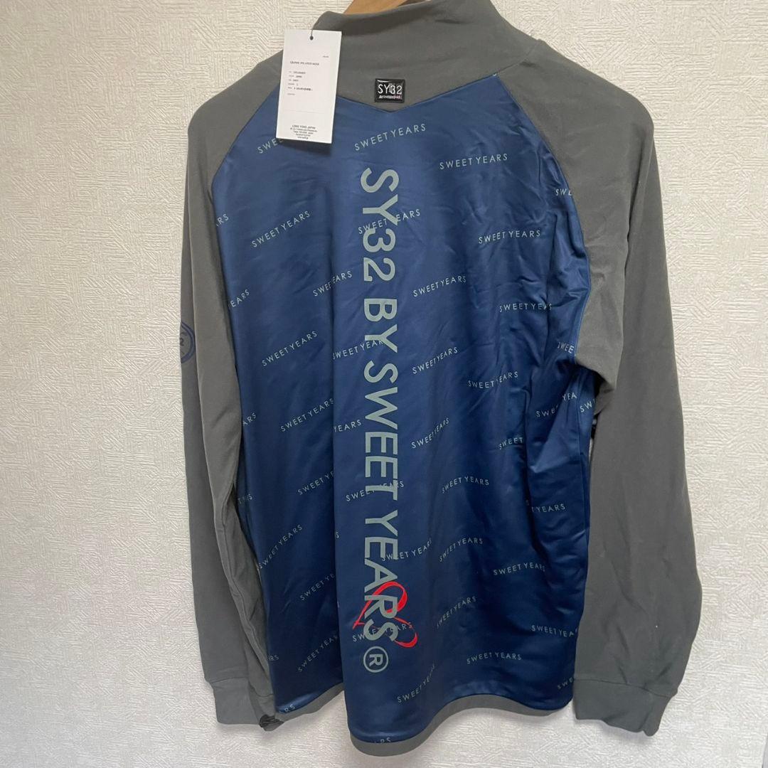 ピ*ロ様 新品　sy32bysweetyears 長袖　モックネック　ブルー　l