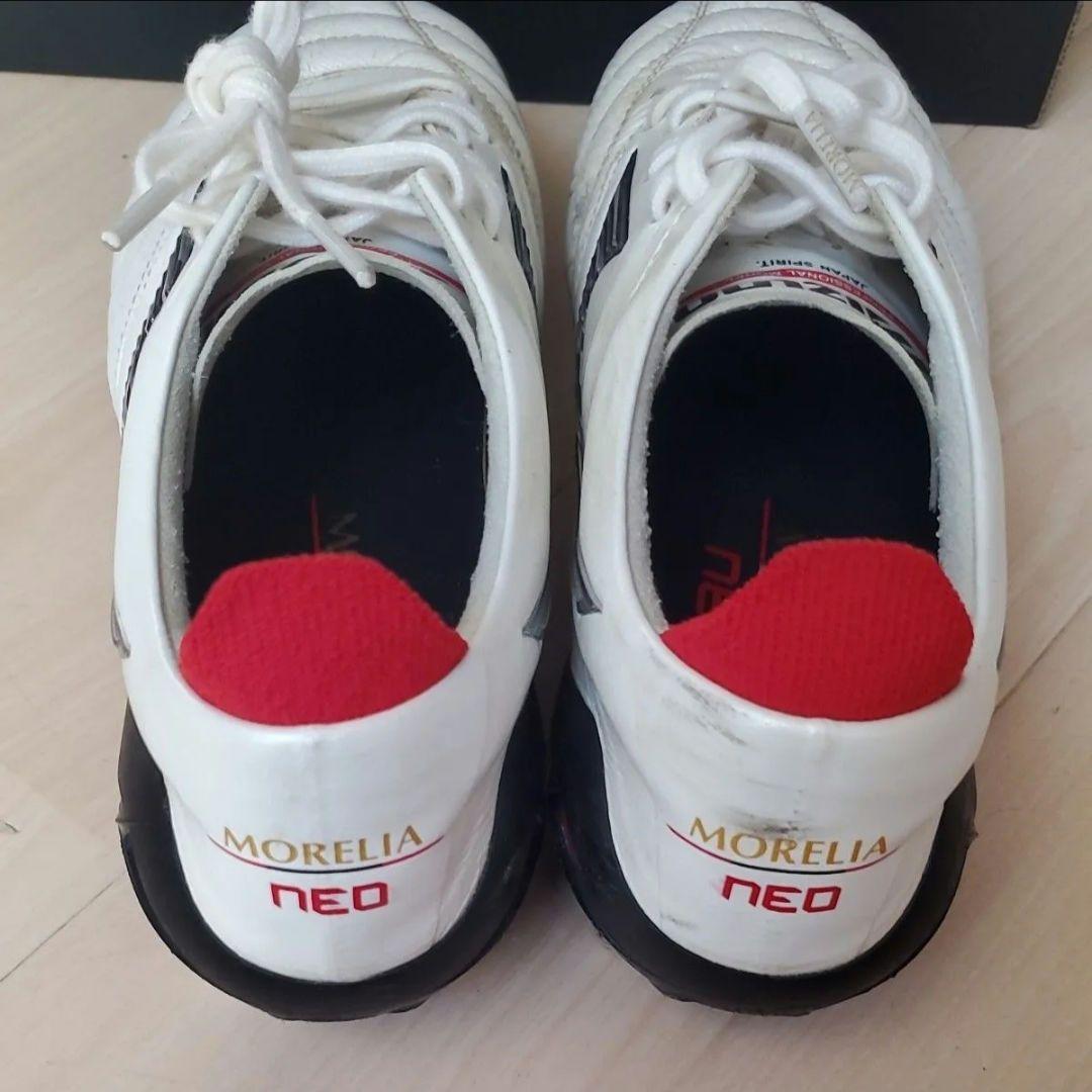 MIZUNO MORELIA NEO サッカースパイク 白 24.5㎝