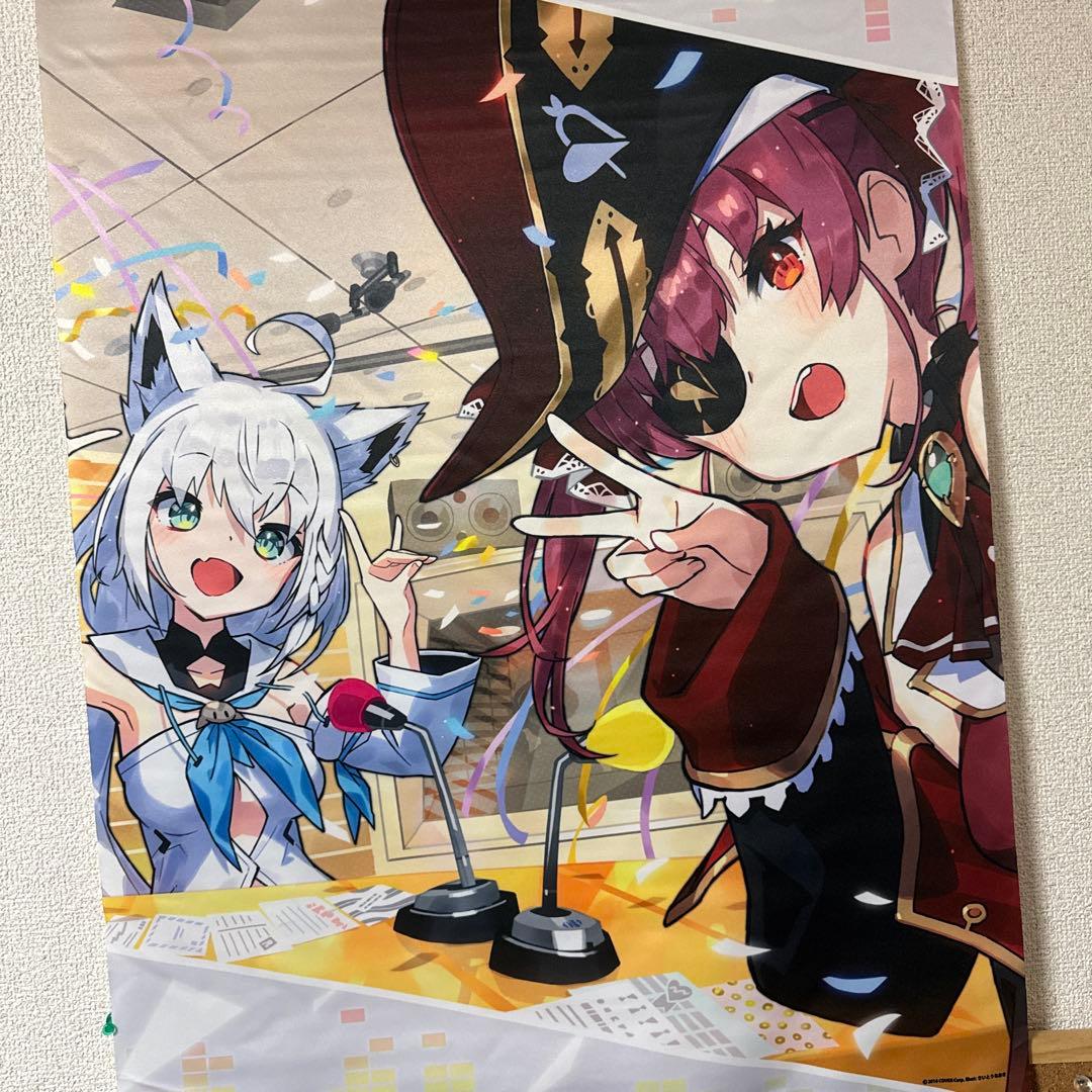 ホロライブ 猫又おかゆ 宝鐘マリン 白上フブキタペストリーセット