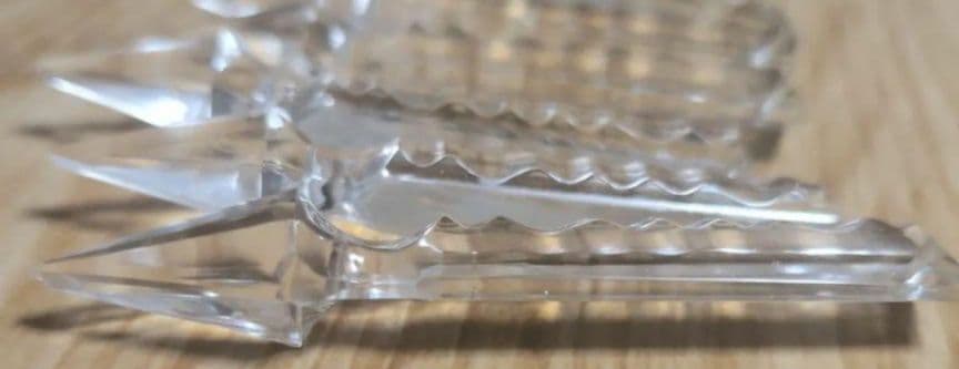 訳あり品クリスタルガラス カトラリーレスト シャンデリア部品
