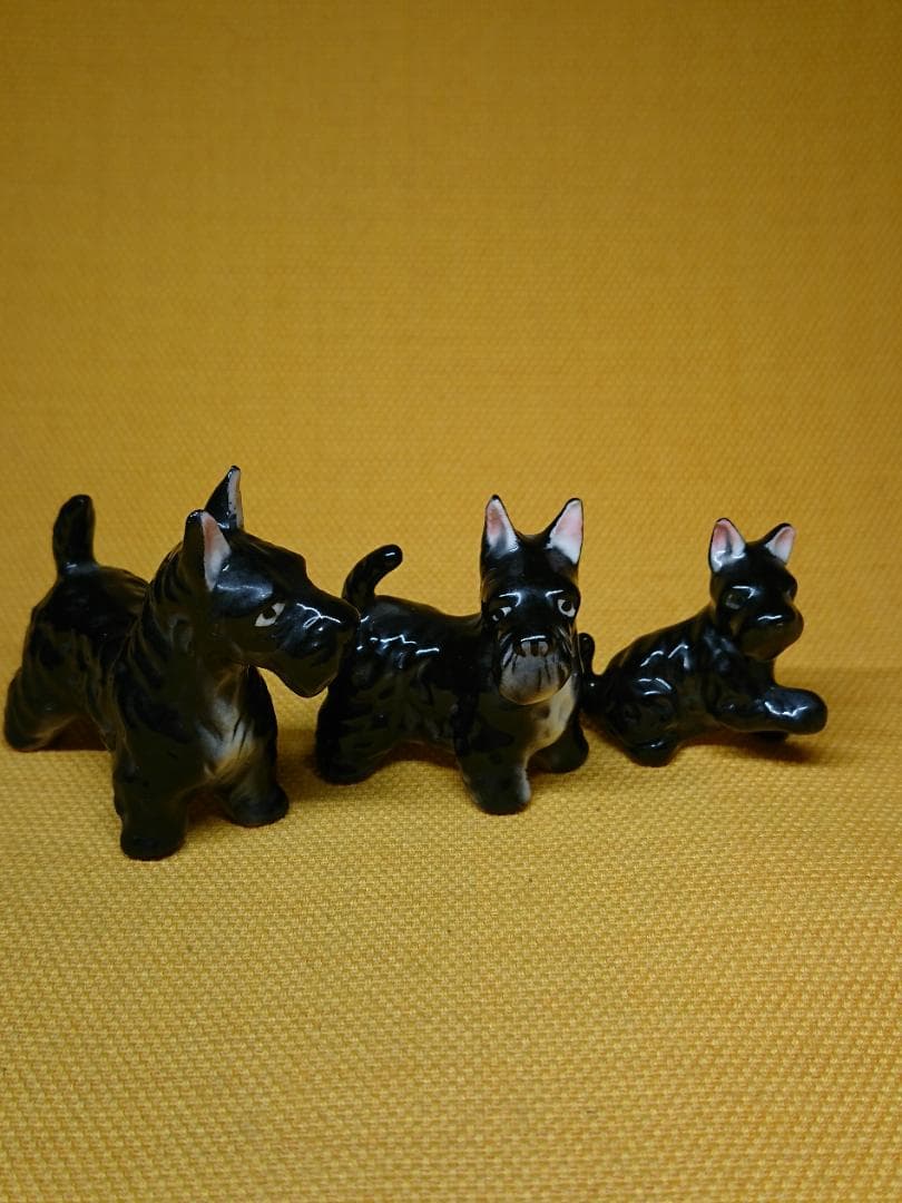 【美品】スコティッシュテリア　陶器　置物　インテリア　工芸品　美術品　A2622