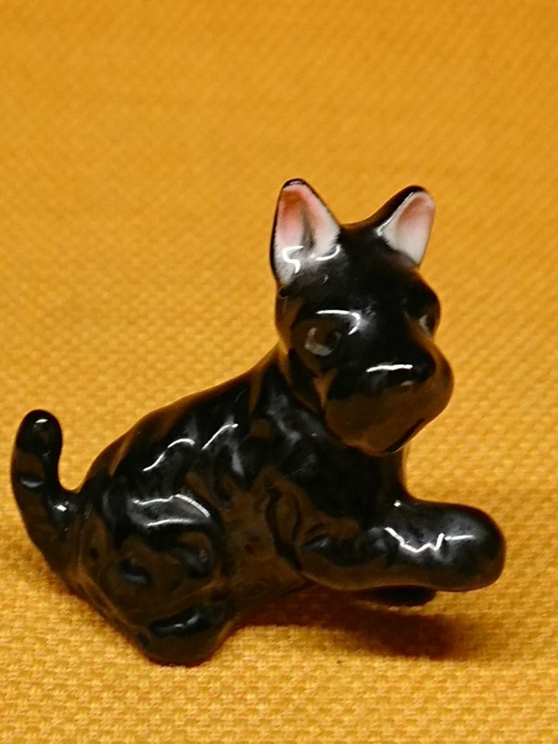 【美品】スコティッシュテリア　陶器　置物　インテリア　工芸品　美術品　A2622