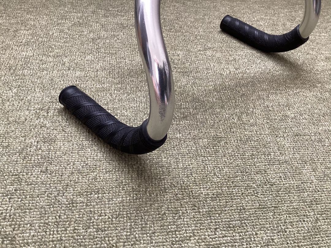 【週末値引中】日東　NJS ドロップハンドル、ステム、グリップセット　おまけ付き