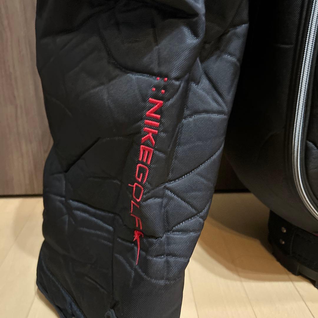 NIKE GOLF キャディバッグ ブラック/レッド おまけ付き。