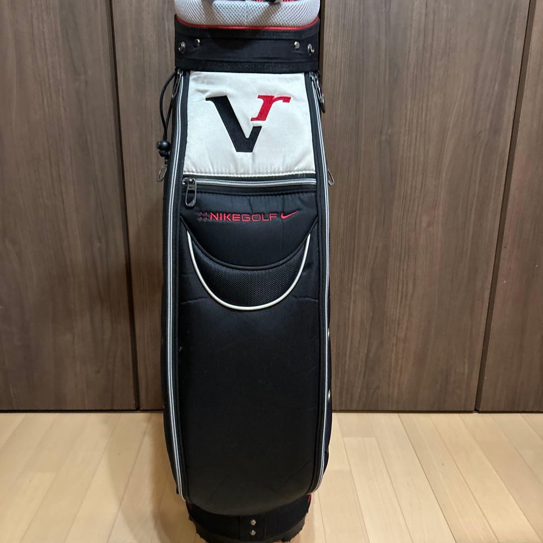 NIKE GOLF キャディバッグ ブラック/レッド おまけ付き。