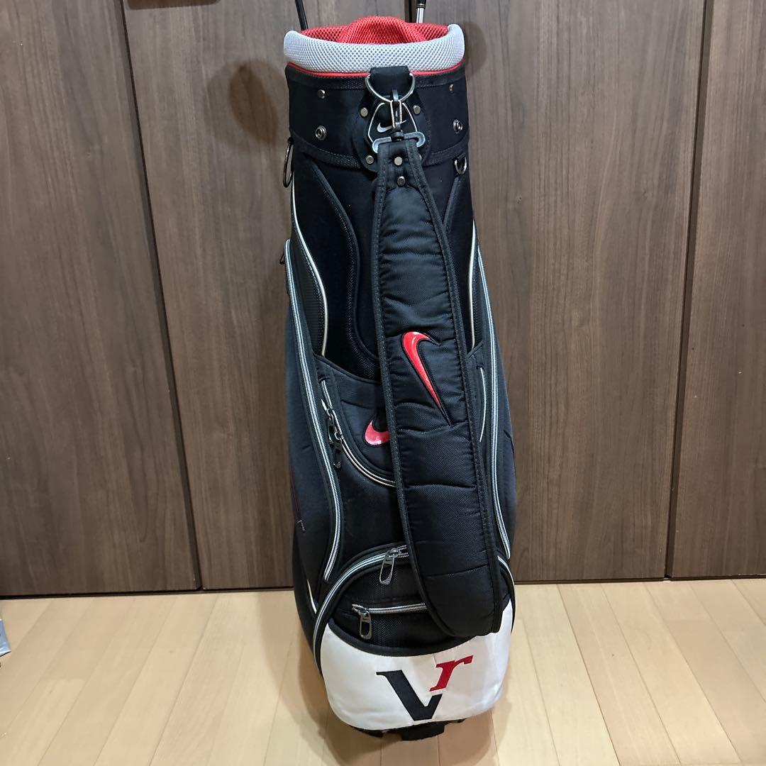 NIKE GOLF キャディバッグ ブラック/レッド おまけ付き。