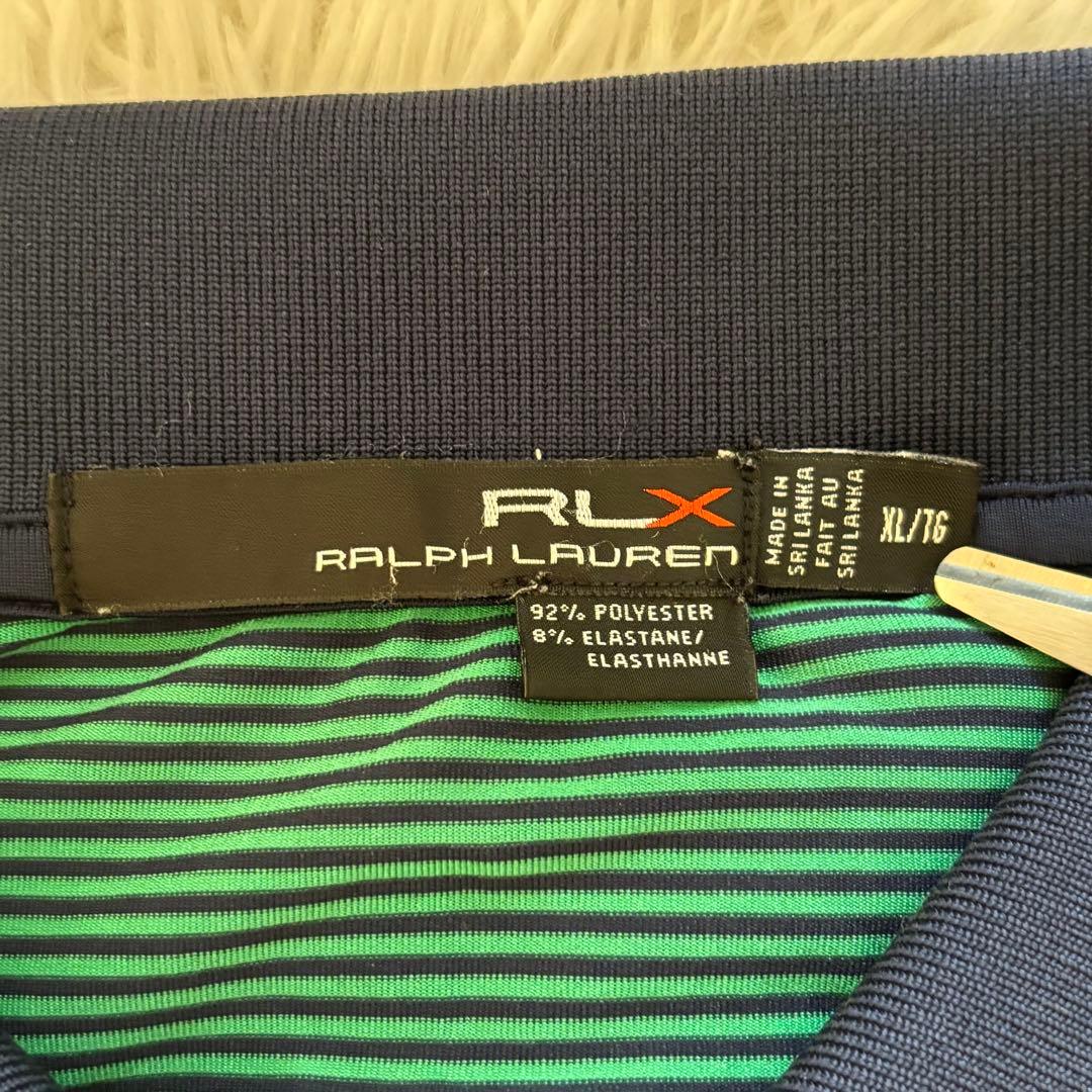 【美品】RLX RALPH LAUREN ポロシャツ XLサイズ グリーン