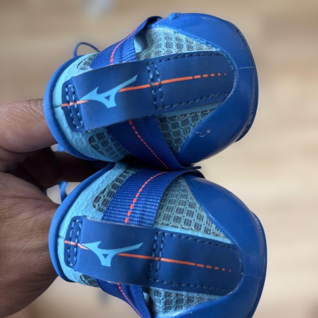 Mizuno スパイクシューズ 青/水色/オレンジ　25.0cm