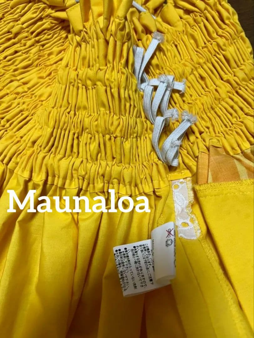 パウスカート Maunaloa フラダンス 衣装 レース フリル 斜め パウ