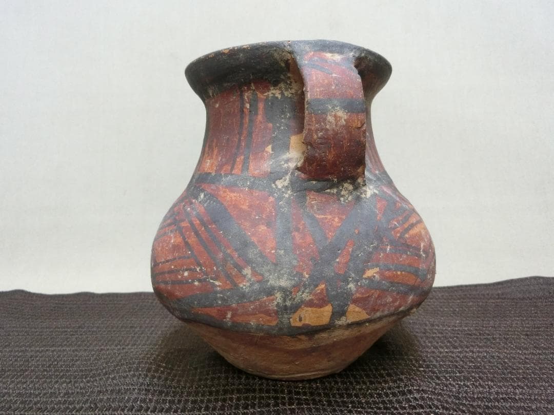 限定品!【アンダーソン　二耳壺　小壺　容器　色彩】★土器　歴史 インテリア　鑑賞