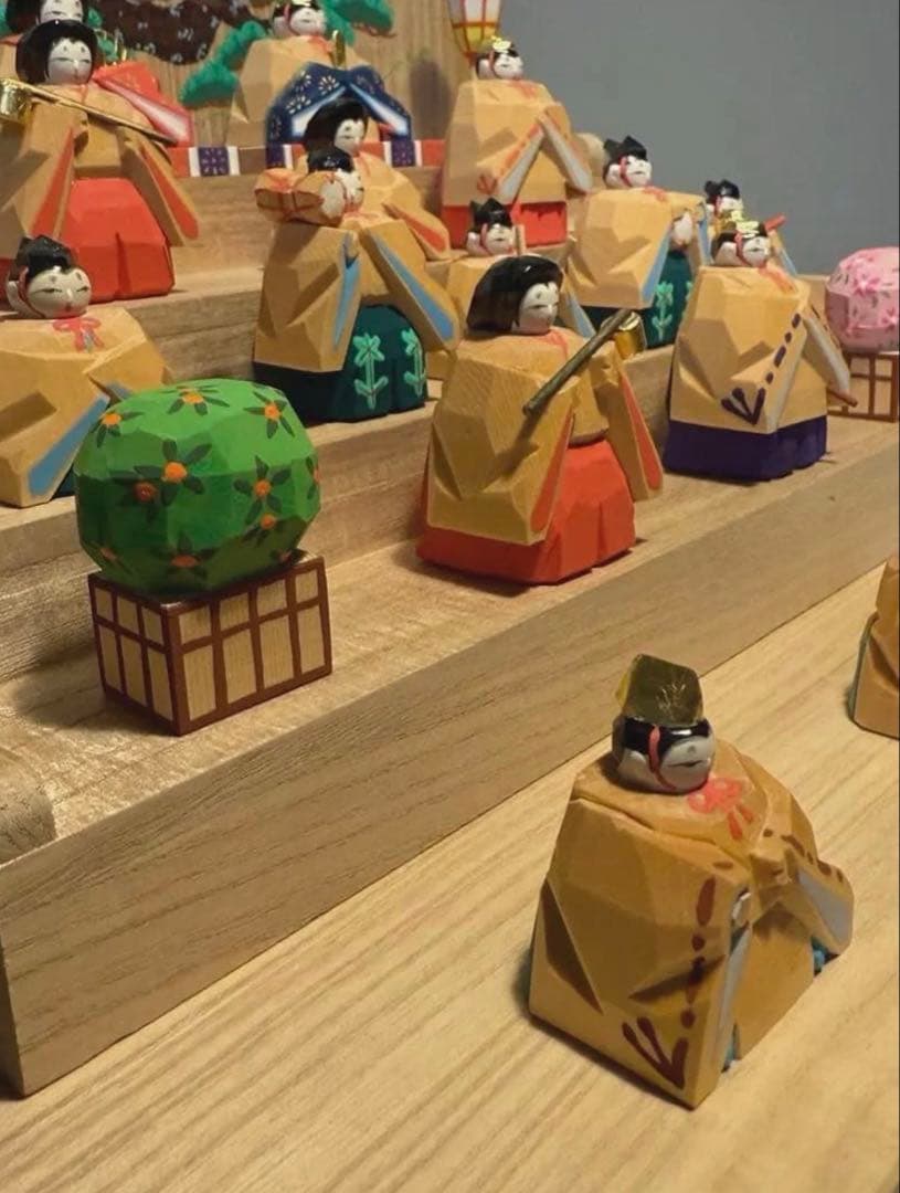 奈良一刀彫　雛人形　　NARADOLL HIGASIDA 東田天光作