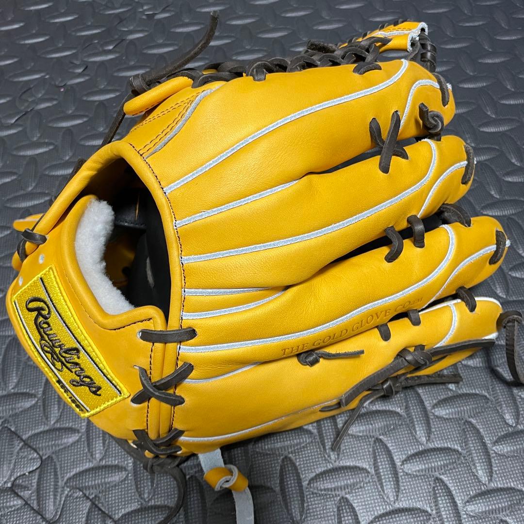 Rawlings 軟式グローブ ゴールドタン　外野　ウィザード02 左　湯もみ済