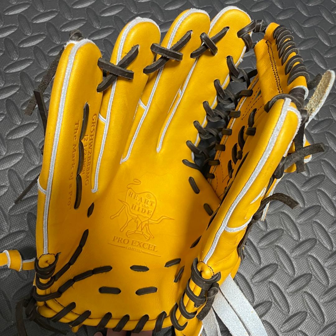 Rawlings 軟式グローブ ゴールドタン　外野　ウィザード02 左　湯もみ済