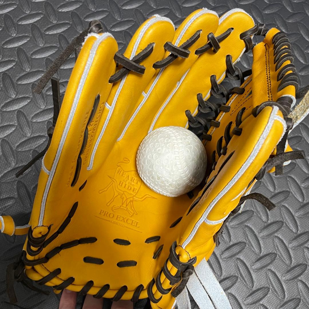 Rawlings 軟式グローブ ゴールドタン　外野　ウィザード02 左　湯もみ済