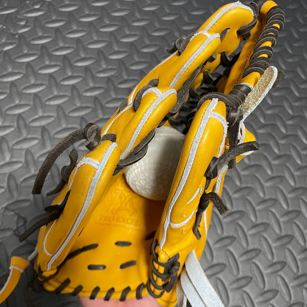 Rawlings 軟式グローブ ゴールドタン　外野　ウィザード02 左　湯もみ済