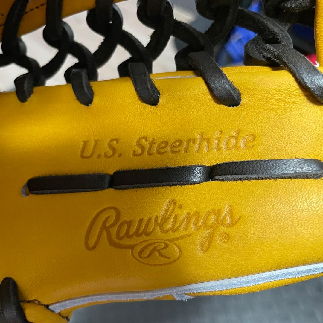 Rawlings 軟式グローブ ゴールドタン　外野　ウィザード02 左　湯もみ済