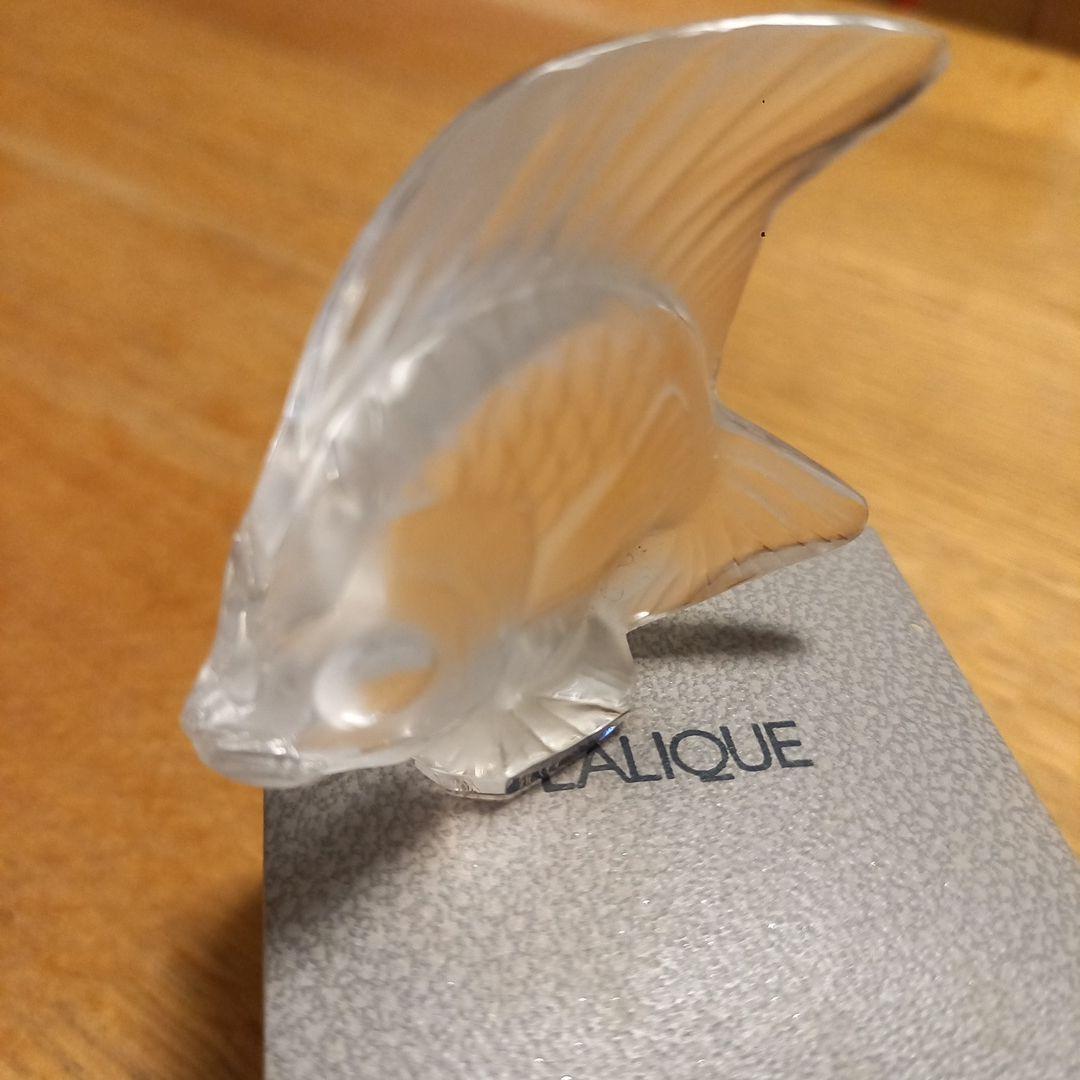 ラリック金魚のクリスタル置物