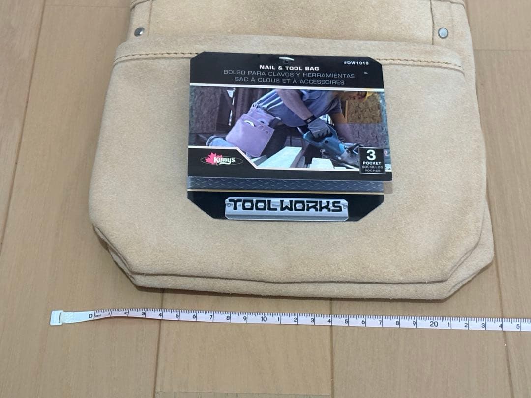 新品 クニーズ　革製腰袋 DW-1018 ３段