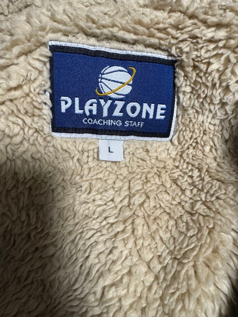 美品　PLAYZONE ボアライニングジャケット L ネイビー