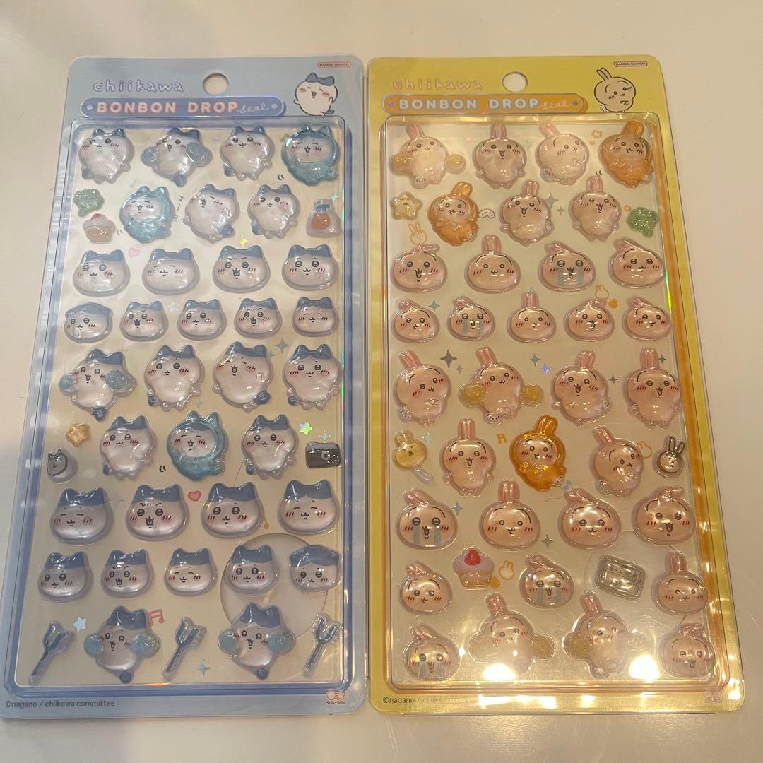 ⭐︎正規品⭐︎ちいかわボンボンドロップぷっくりシール4枚セット