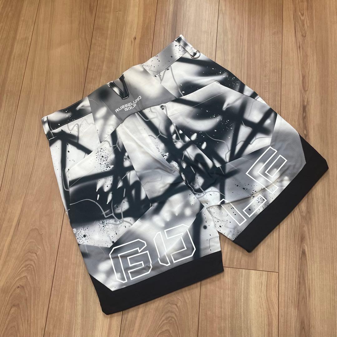 【新品】ラッセルノ ハーフパンツ スプレー柄 サイズ4 ショートパンツ 春夏