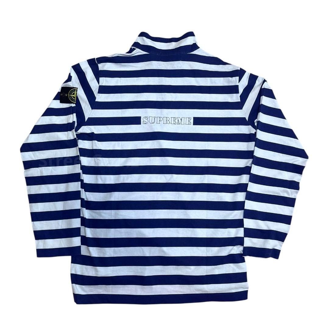 Supreme Stone  Quarter Zip ストライプ