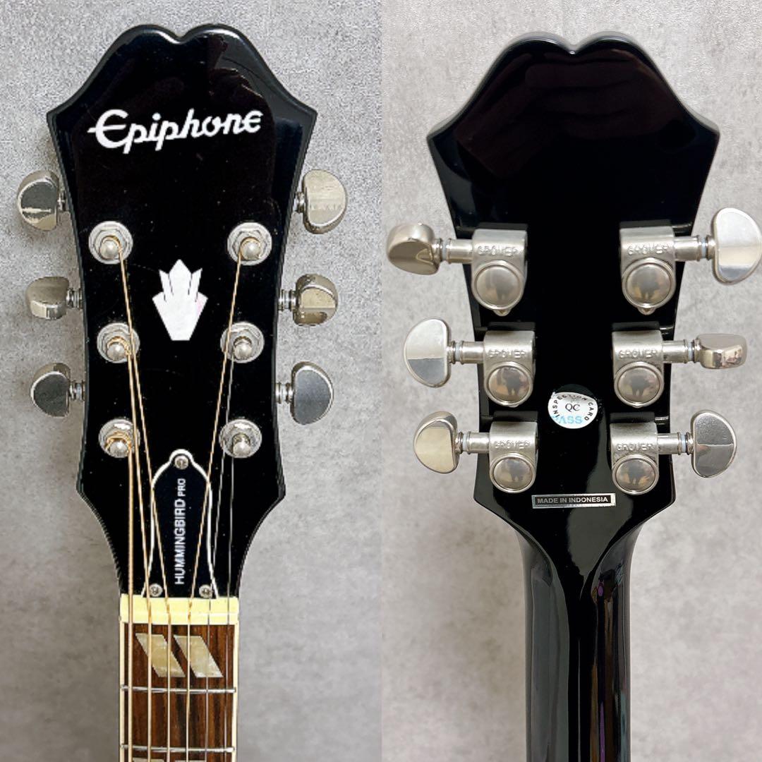 限定 Epiphone エピフォン ハミングバードプロ EBONY エレアコ