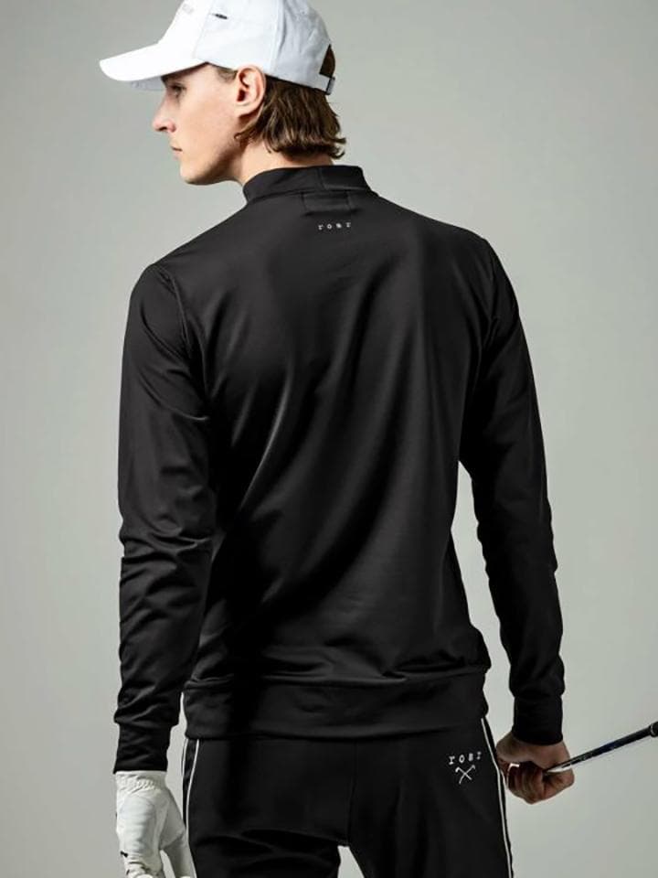 LUXEAKMPLUS × roar 23AW フロントロゴモックネックTシャツ