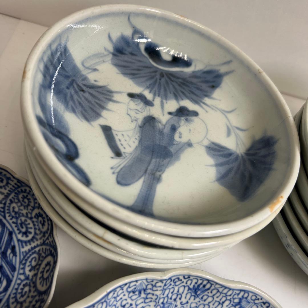 古伊万里　蛸唐草、みじんこ等　幅約7.5~18㎝　東Y8-0312⑤