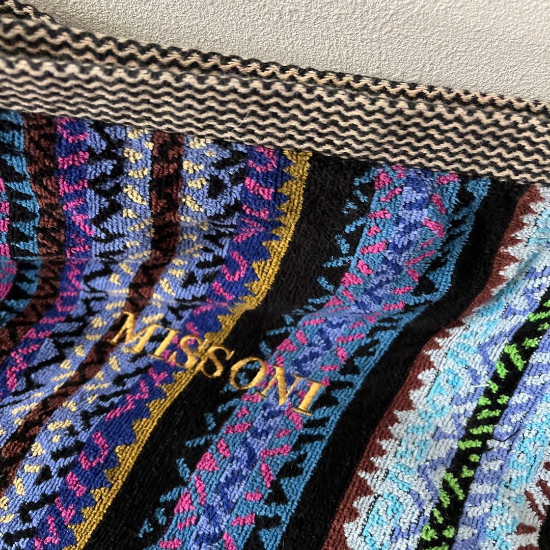 【MISSONI】ミッソーニ タオルケット✨ストリシア柄