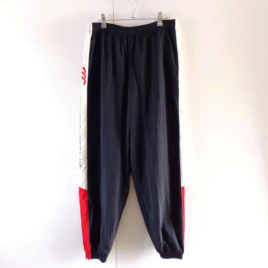 カンタベリー ナイロンジャケット パンツ セット XL 黒赤白 オールブラックス