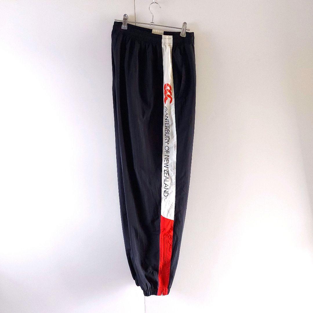 カンタベリー ナイロンジャケット パンツ セット XL 黒赤白 オールブラックス