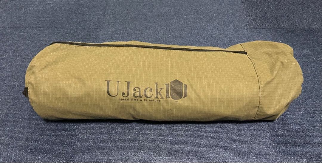 UJack ワイドコット TC生地 難燃 ハイ＆ロー切替 カーキ