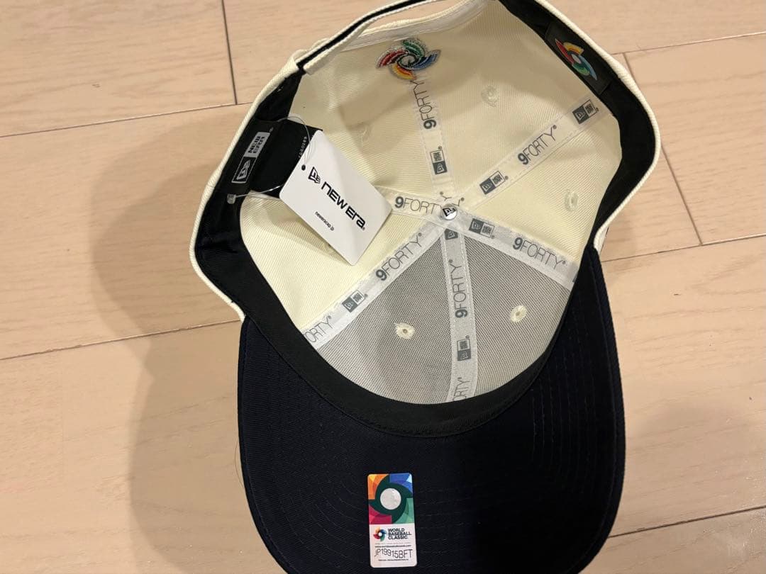 2026年WBCキャップNEW ERA 9FORTY クロームホワイト ネイビー