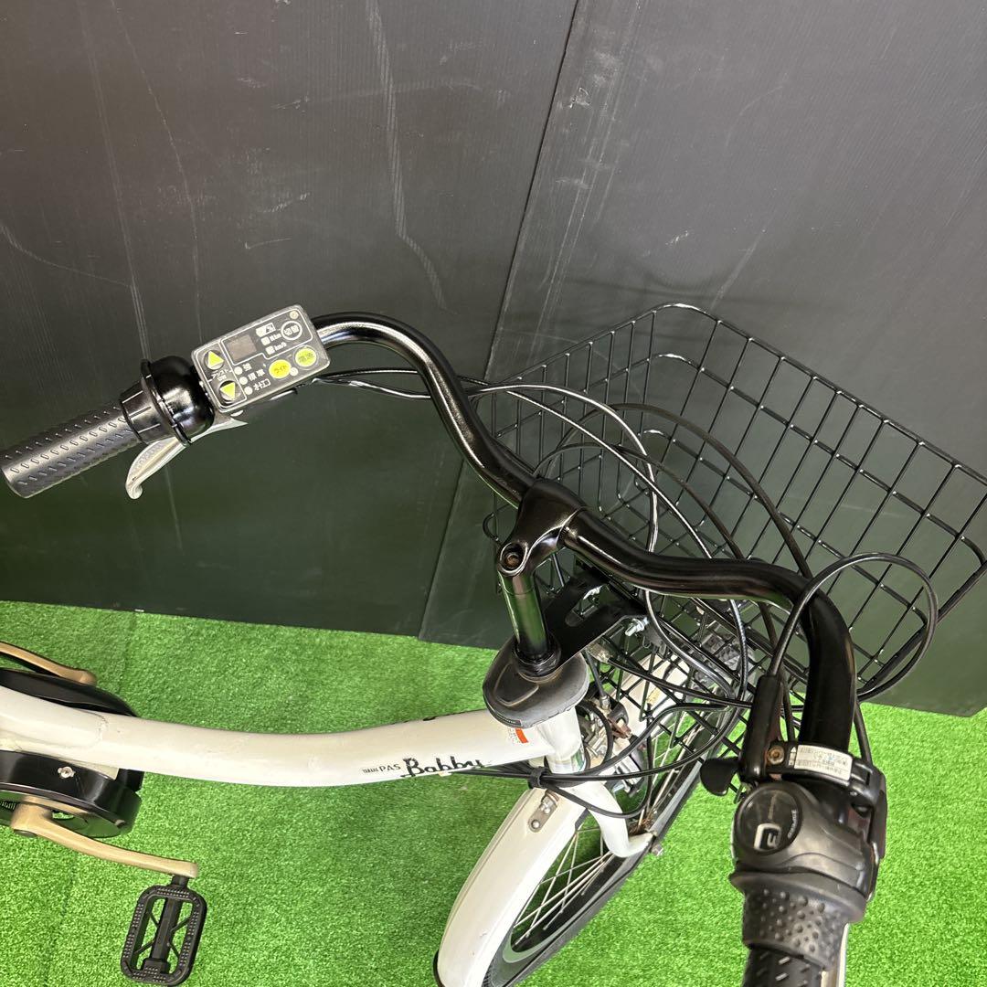 電動自転車 YAMAHA PAS Babby ホワイト 3人乗り対応　5